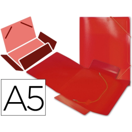 Liderpapel Carpeta Tres Solapas Polipropileno Cierre Gomas DIN A5 Color Rojo Precio: 1.49999949. SKU: B1HJQ5G3V5