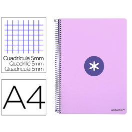 Antartik Cuaderno Espiral A4 Micro Tapa Dura 80h 100 gr Cuadro 5 mm Color Lavanda Precio: 6.50000021. SKU: B1HF7SHTZF