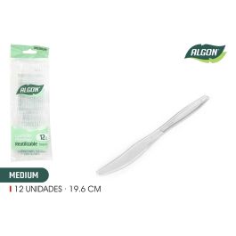 Set de 12 cuchillos Medium Transparente 19.6 cm Algon (36 Cajas) Precio: 23.89000042. SKU: B15AW66CBS