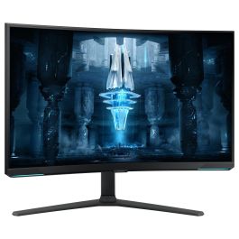 Samsung LS32BG850NPX Monitor Gaming 32 Pulgadas, 4K UHD, Mini-LED, Quantum HDR 2000, 240Hz, 1ms, Curvo 1000R, Freesync Premium Pro, G-Sync Compatible, Blanco