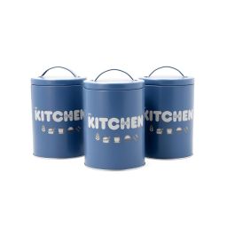 Set Botes Cocina Acero Pintado Baltic Quid 10,5x16 cm