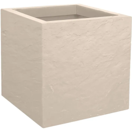 EDA Maceta Cuadrada Volcania Up 21 L Beige Caliza 30 cm Interior/Exterior Decoración Piedra 29.5x29.5x29.5 cm 013757BECASX2 Precio: 41.89000035. SKU: B1E7QM7AHG