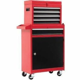 DOMAC Carro de Taller con 7 Cajones Metálicos y Contenedor Móvil Superior. Capacidad 46 kg, 2 Puertas y Ruedas Precio: 139.58999956. SKU: B1FMJDZBFV