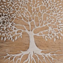 S/2 Bandejas Blanco-Natural 15 X 15 X 2,50 cm