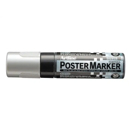 Artline EPP-20 Rotulador Para Carteleria Punta Rectangular 20 mm Color Plata