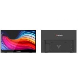 Verbatim 32402 Monitor Portátil Táctil 15.6" Full HD IPS USB-C Multimedia Negro con Altavoces