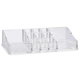 Berilo Organizador 11 Huecos Grandes Laterales Plástico Transparente 22.7 x 4.7 x 9 cm