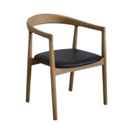 DKD Home Decor Silla Natural y Negro Teca y Piel 60 x 75 x 58 cm Precio: 204.79000014. SKU: B1HHR5LRXN