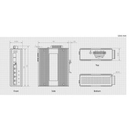 Level One IES-0600 Switch de red 4 puertos Gigabit Ethernet 2 puertos SFP