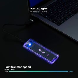 TooQ TQE-2200 Caja Externa para SSD M.2 NVMe/NGFF USB 3.2 Gen 2 (10Gbps) Tipo C Transparente con RGB y soporte hasta 2TB TooQ TQE-2200 Caja Externa para SSD M.2 NVMe/NGFF USB 3.2 Gen 2 (10Gbps) Tipo C Transparente con RGB y soporte hasta 2TB