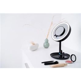 Beurer BS-45-LE Espejo Cosmético con Luz LED, Giratorio 360º, Aumento 5X, Maquillaje y Aseo Personal