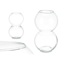 Jarron Doble Esfera Giftdecor 18X33CM (4 Unidades) Precio: 26.59000047. SKU: B12HY555B3