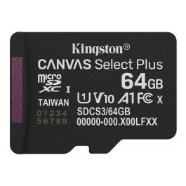 Kingston Canvas Select Plus Gen3 64GB Tarjeta Memoria Micro Secure Digital Sdxc Precio: 15.88999951. SKU: B19PQ9K57E