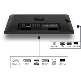 Philips 24B2U3301D Monitor 24" Full HD 1920x1080 120 Hz IPS con HDMI 1.4, DP 1.4, USB-C 90W, Pantalla Antirreflectante para Negocios, Negro