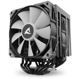 Sharkoon A60 RGB Refrigerador de Aire para CPU Doble Torre con 2 Ventiladores 120mm PWM, RGB, 6 Tubos Calor Cobre, 260W TDP Negro