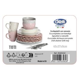 Inde Escurreplatos Toti con Bandeja, 45 x 37 x 9 cm, Varios Colores (4 Unidades)