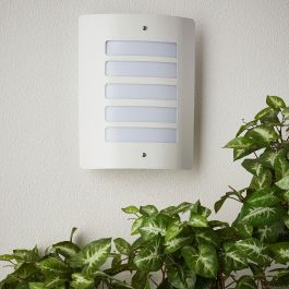 Brilliant Aplique de Exterior y Pared TODD E27 max. 60W - Sin Bombilla - Metal y Plástico - Blanco Brilliant Aplique de Exterior y Pared TODD E27 max. 60W - Sin Bombilla - Metal y Plástico - Blanco