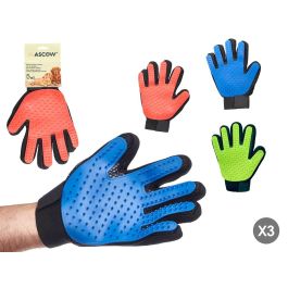 Guante Cepillo para Mascotas Mascow - Azul, Rojo, Verde - 22x17x3 cm (24 Unidades) Precio: 32.99048423. SKU: B1D3WM77L5
