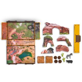 Collecta A1220 Libro-Juego Wildlife Playbook Mundo Salvaje - Set Interactivo Plegable con Escenario y Figuras Animales para Niños +3 Años
