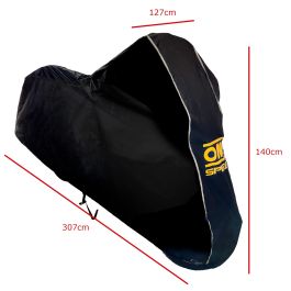 Omp Speed Funda Moto Exterior-Interior Impermeable Talla L - Cubre Moto Transpirable Oxford 300D 307x140x127 cm OMPS18020819 Omp Speed Funda Moto Exterior-Interior Impermeable Talla L - Cubre Moto Transpirable Oxford 300D 307x140x127 cm OMPS18020819
