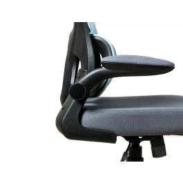 Q-connect Silla de Dirección Sorrento Malla Base Metálica Ruedas Premium, Color Azul Gris, Altura Máx. 1320 mm, Ancho 650 mm, Profundidad 600 mm