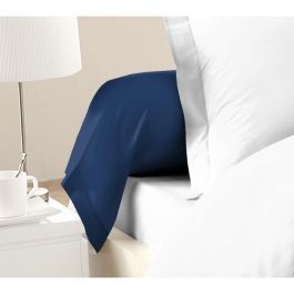 Lovely Home Juego de 2 Fundas de Almohada Cojín 100% Algodón, 85x185 cm, Azul