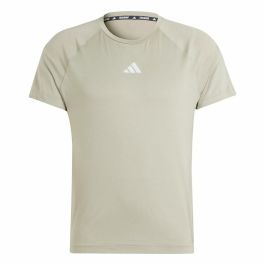 Camiseta de Manga Corta Hombre Adidas Essentials Gym+ Beige Precio: 45.7138. SKU: B1AWE65HRK