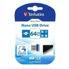 Verbatim Pendrive Nano Store'N'Stay 64 grb Super Speed Usb 3.0 Azul Precio: 9.5000004. SKU: S7728060