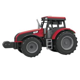 Tachan Tractor Rojo Juguete 1:32 con Apero, Fricción, Luces y Sonido T01055