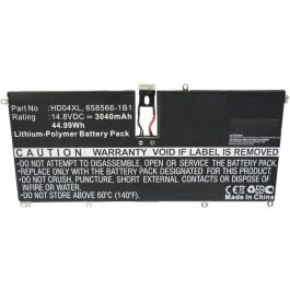 CoreParts Batería para Portátil HP 47.36Wh 14.8V 3200mAh Li-Pol Negro Compatible con Envy 6-1000, Spectre XT Series
