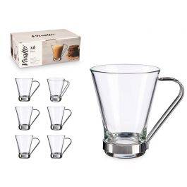 Taza Vidrio Con Asa Metal 200 Ml Cafe Con Leche Vivalto 11X9CM (72 Unidades) Precio: 74.78999957. SKU: B12CA3N4XW