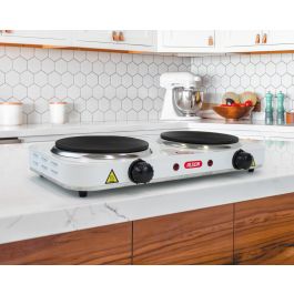 Algon Bbq Cocina Electrica 2 Placas 1000W 43.5 cm x 23.5 cm x 6 cm (2 Unidades)