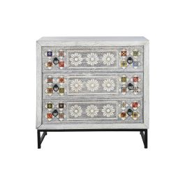 DKD Home Decor Cómoda Beige Gris 80 x 38 x 80 cm