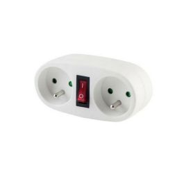 Chacon Zócalo Biplite Doble | Base de Enchufe con 2 Tomas de Corriente 16A e Interruptor de Ahorro Energético, Color Blanco Precio: 17.5000001. SKU: B12HPYH5KQ