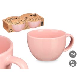 Set 4 Tazones Rosa 480Ml Vessia 29X8CM (8 Unidades) Precio: 54.88999956. SKU: B139CDTKWK