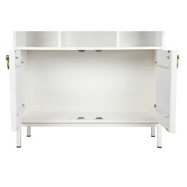 DKD Home Decor Estantería Moderna Blanca de Madera Mango y Metal con 2 Puertas y 6 Estantes Hecha a Mano 90x40x180 cm DKD Home Decor Estantería Moderna Blanca de Madera Mango y Metal con 2 Puertas y 6 Estantes Hecha a Mano 90x40x180 cm