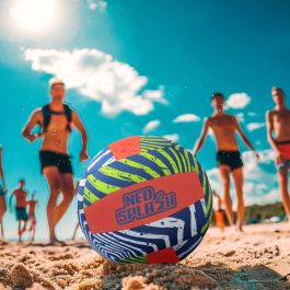 Balón de Voleibol Aktive Neo Splash Amarillo Azul Naranja Neopreno (24 Unidades)