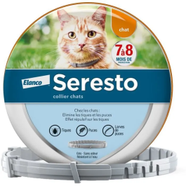 Seresto Collar Antiparasitario para Gatos - Control de Pulgas y Garrapatas, 7-8 Meses de Protección Precio: 45.50000026. SKU: B197T94SJA