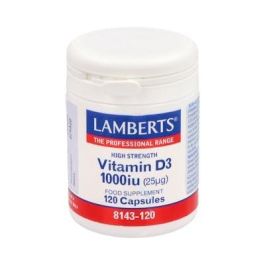 LAMBERTS Vitamina D3 1000 UI 120 Cápsulas. Para Huesos, Dientes y Sistema Inmune. Vitamina D3 de Fácil Absorción. Precio: 24.4999997. SKU: B197E8PY3F