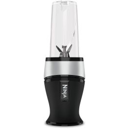 Ninja QB3001EUS Batidora de Vaso para Smoothies 700W con 2 Vasos y Tapas de Viaje, Acero Inoxidable