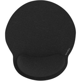 Speedlink VELLU Alfombrilla de Ratón Ergonómica con Reposamuñecas de Espuma de Memoria, Superficie Textil, Color Negro