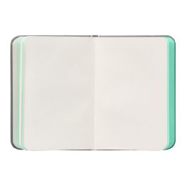 Cuaderno Con Gomilla Antartik Notes Tapa Dura A7 Hojas Lisas Gris Y Turquesa 80 Hojas 80 gr Fsc