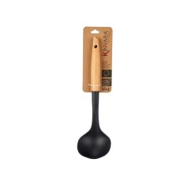 Cazo de cocina Kinvara con mango de madera, 9.5x32.5x5.5 cm, color natural/negro (12 Unidades) Cazo de cocina Kinvara con mango de madera, 9.5x32.5x5.5 cm, color natural/negro (12 Unidades)