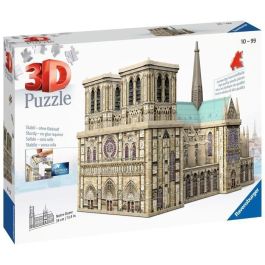 Ravensburger 3D Puzzle Notre-Dame de Paris para construir, con 216 piezas, sin necesidad de pegamento