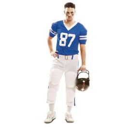 Disfraz jugador rugby azul camiseta, cinturón y pantalón talla XXL Precio: 19.92144. SKU: B154LR3SKL