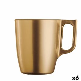 Taza Mug Luminarc Flashy Dorado Vidrio 250 ml (6 Unidades) Precio: 24.95000035. SKU: B1BXS2Q8B5