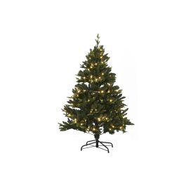 DKD Home Decor Árbol Navidad Tradicional Verde 150 cm LED Luz Cálida 761 Ramas Desmontable