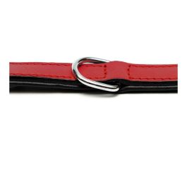 Gloria Collar Piel Acolchado Rojo 35 cm X 15 mm