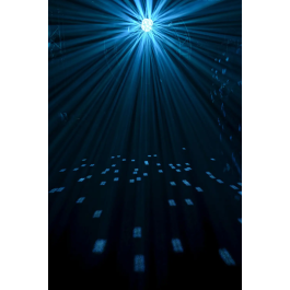 Algamlight Bola De Espejos Motorizada Efecto Profesional 9 Canales DMX Detección Música Automático 20W 2.9kg 320x320x110mm