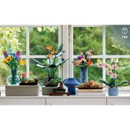 LEGO 10329 Plantas Diminutas Icons: Set de Construcción Adorno Floral para Adultos, 9 Especies Exóticas Sin Mantenimiento